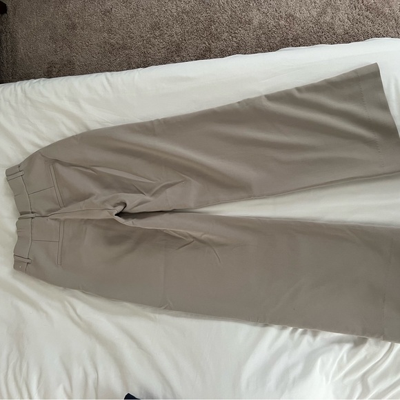 Abercrombie Sloane Tailored Wide Leg Pant Gray - Picture 2 of 3